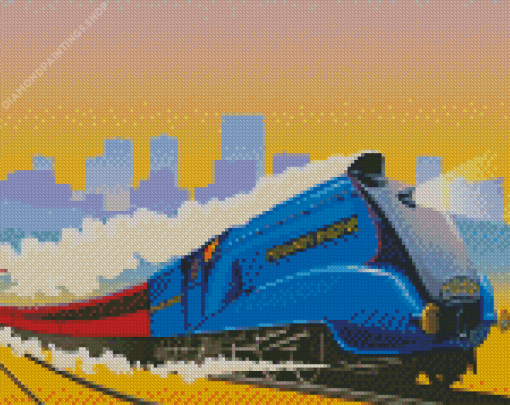 Mallard Train Engine diamond painting