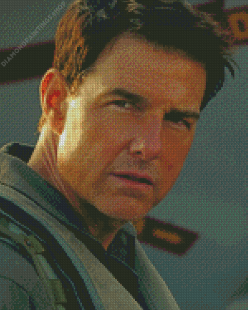 Maverick Tom Cruise diamond painting