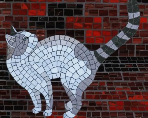 Mosaic Cat diamond painting