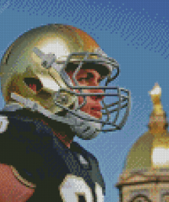 Notre Dame Player Helmet diamond painting