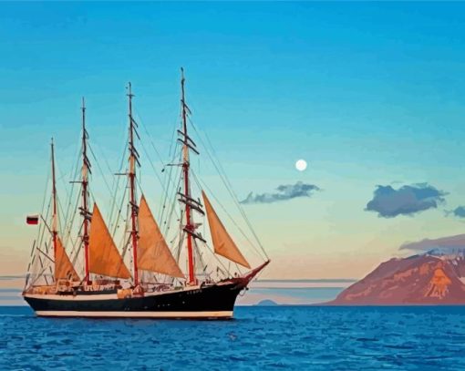 Old Sailing Tall Ship diamond painting