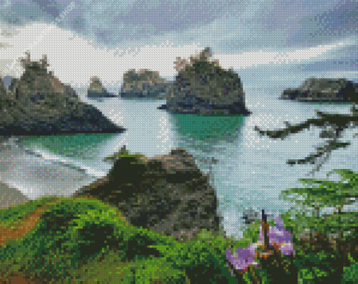 Oregon Coast Landscape diamond painting