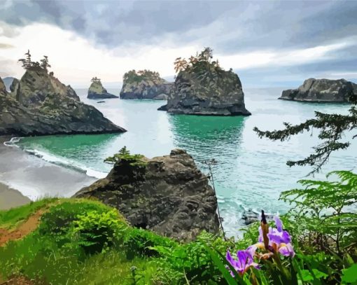 Oregon Coast Landscape diamond painting