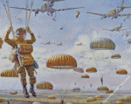 Paratroopers Art diamond painting