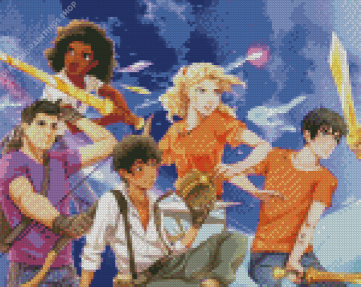 Percy Jackson The Seven diamond painting