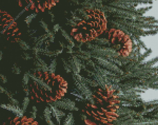 Pine Cones diamond painting