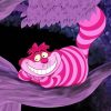 Pink Cheshire Cat diamond painting