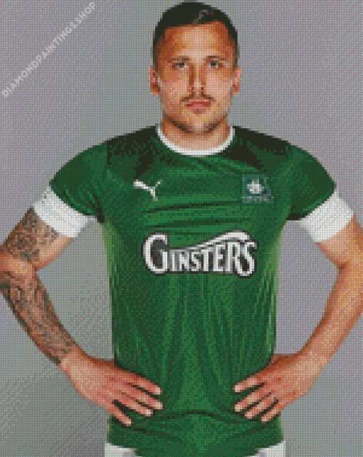 Plymouth Argyle Player diamond painting