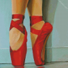 Red Pointe Shoes diamond painting