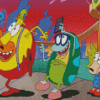 Rockos Modern Life Characters diamond painting