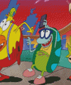 Rockos Modern Life Characters diamond painting