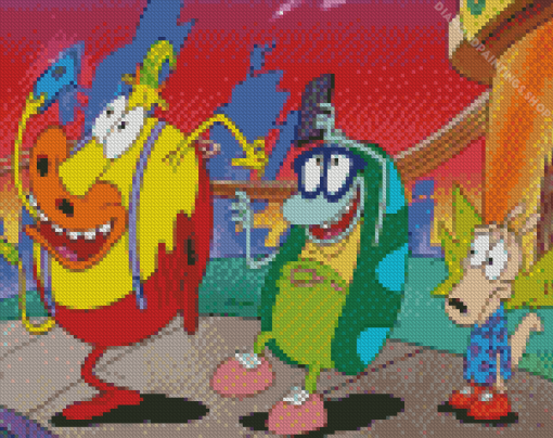 Rockos Modern Life Characters diamond painting