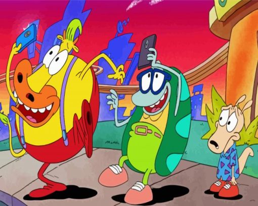 Rockos Modern Life Characters diamond painting