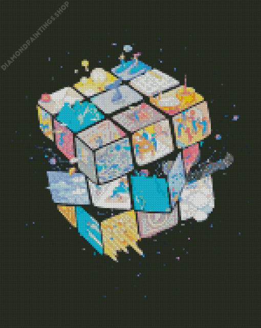 Rubiks Cube diamond paintingRubiks Cube diamond painting