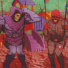 Skeletor And Red Skull diamond painting