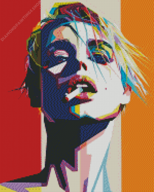 Smoking Woman Pop Art diamond painting