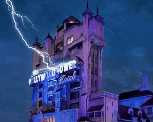 Storm In The Tower Of Terror diamond painting
