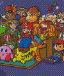 Super Smash Bros Night Movie diamond painting