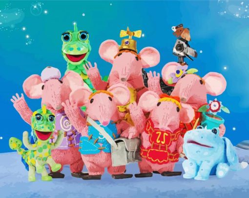 The Clangers Characters diamond painting