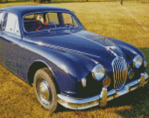 Vintage Jaguar Mark 1 Car diamond painting