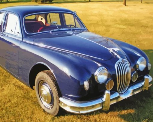 Vintage Jaguar Mark 1 Car diamond painting