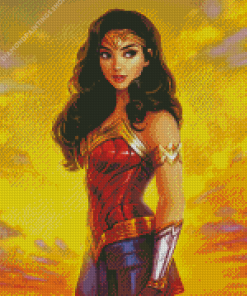 Wonder Woman Art diamond painting