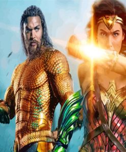 Wonder Woman And Aquaman diamond painting