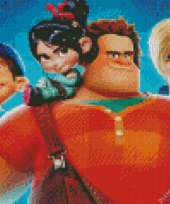 Wreck It Ralph Characters diamond painting