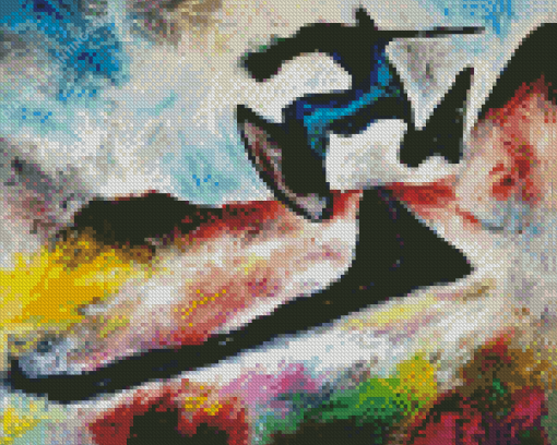 Abstract Man Running diamond painting