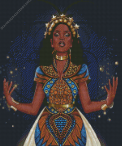 Aesthetic Black Goddess diamond painting
