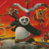 Aesthetic Kung Fu Panda diamond painting