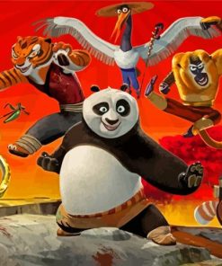 Aesthetic Kung Fu Panda diamond painting