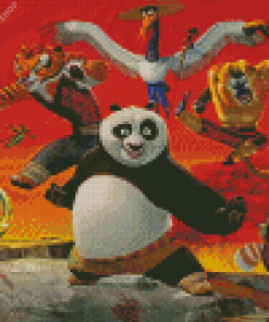 Aesthetic Kung Fu Panda diamond painting