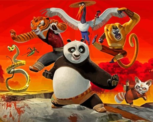 Aesthetic Kung Fu Panda diamond painting