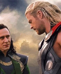 Aesthetic Loki And Thor diamond painting