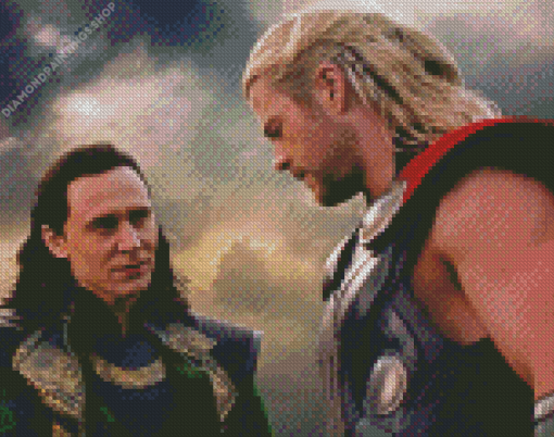 Aesthetic Loki And Thor diamond painting