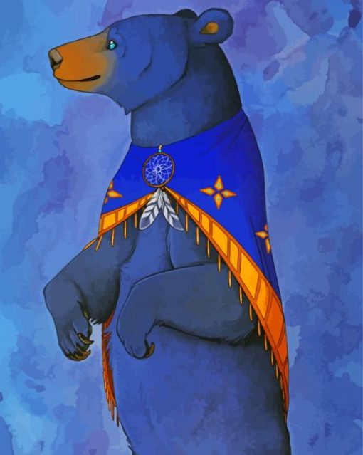 Aesthetic Native Bear Art diamond painting