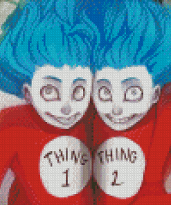 Aesthetic Thing 1 Thing 2 diamond painting