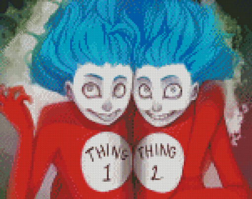 Aesthetic Thing 1 Thing 2 diamond painting