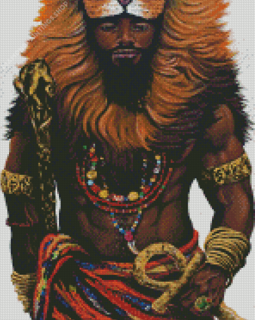 Aesthetic African King diamond painting