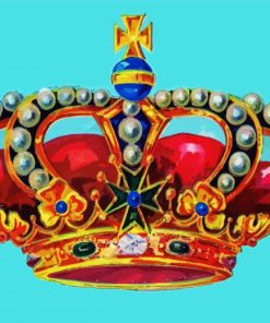 Aesthetic Colorful Crown diamond painting