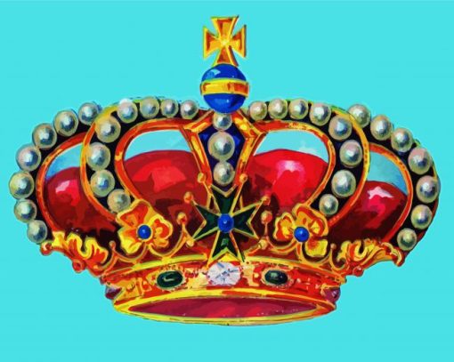 Aesthetic Colorful Crown diamond painting