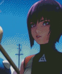 Aesthetic Ghost In The Shell Illustration diamond painting
