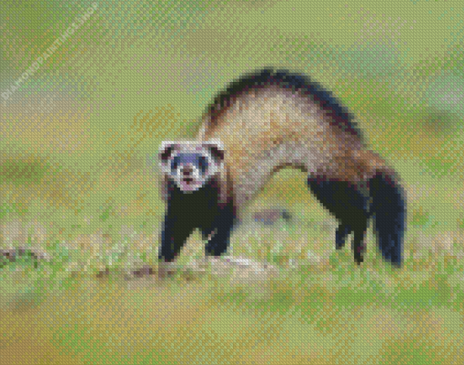 Aesthetic Polecat diamond painting