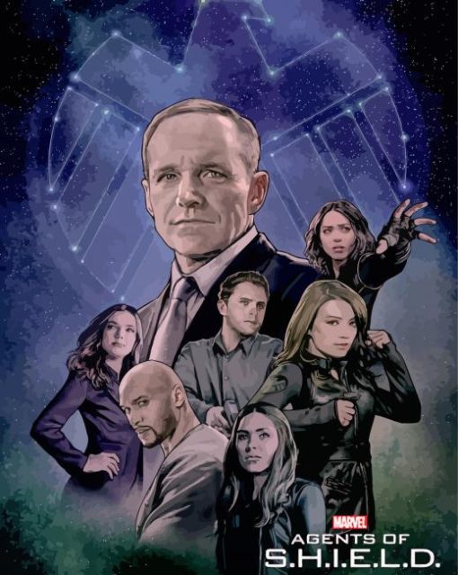 Agents Of Shield Poster Art diamond painting