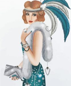 Art Deco Woman diamond painting