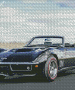 Black 69 Corvette diamond painting