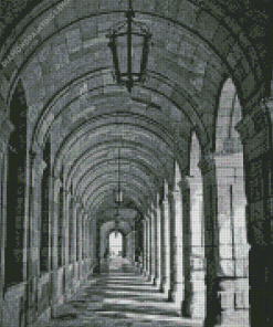 Black And White Archway diamond painting
