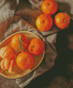 Clementine Fruit diamond painting