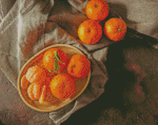 Clementine Fruit diamond painting